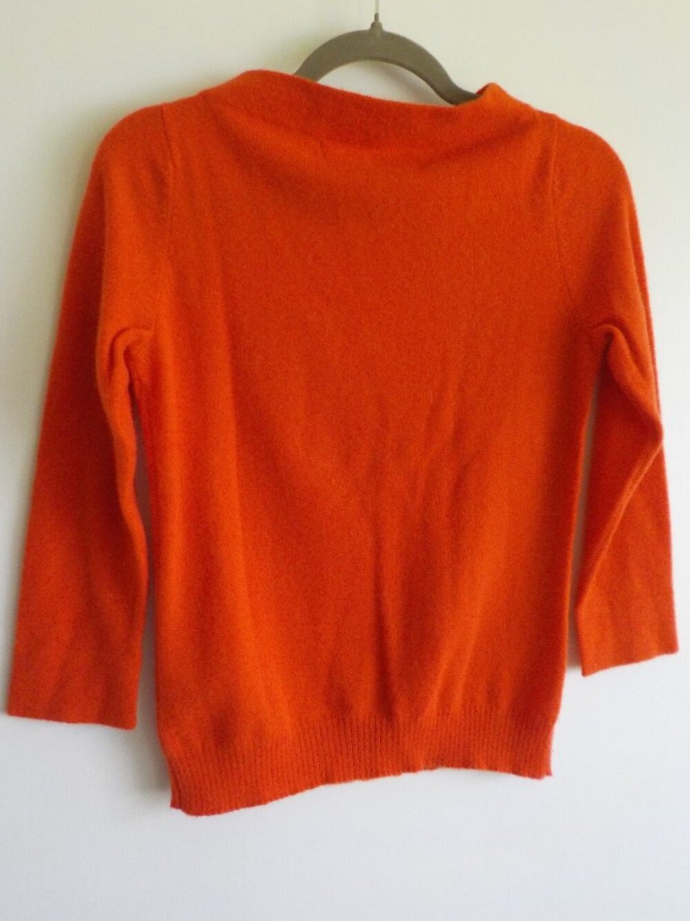 Sparrow Sweater - Small - Burnt Orange CASHMERE Mock Neck (2307)